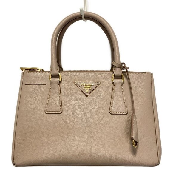 PRADA - Beige Leather Handbag 503-082925 - Picture 1 of 8
